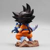 14cm Dragon Ball Child Goku Figure with Pura Yamcha - Anime PVC Model Toy Desk Decoration Statue Gift for Fans