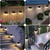Solar Wall Lamp with Smart Light Control, LED Landscape Lighting for Garden, European Courtyard, Fence  Waterproof Wall Washing Lamp Night Light