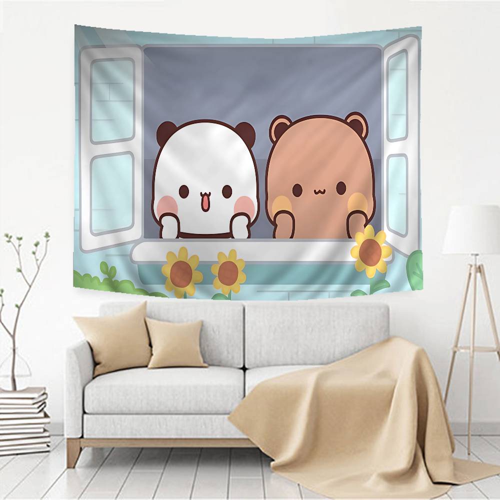 Cartoon Cute BBubu DDudu Colorful Tapestry Wall Hanging Cheap Hippi Bohemian Wall Tapestries Mandala Wall Hanging Sheets