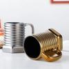 Novel Ceramic Cup Matte Electroplated Mug Screw Cups Office Coffee Cup Kitchen Bar Supplies Home Living Room Drinking Utensils