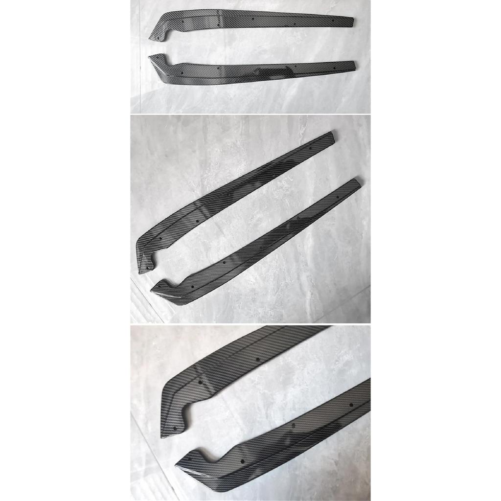 For BMW G30 G31 F90 M-Sport 2017-2023 Rear Bumper Side Splitters Black Carbon Flaps Corner Guard Protector Lip Car Accessories