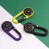 Multi-Functional Outdoor Keychain Mini Compass Mountaineering Key Ring Snap Hook Camping Hiking Tool Hiking Goods