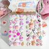 Kawaii Cartoon Soft Cute Little Rabbit 3D Pinching Relaxing Butt Stickers Cute Diy Mobile Book Decoration Stickers Festival Gift