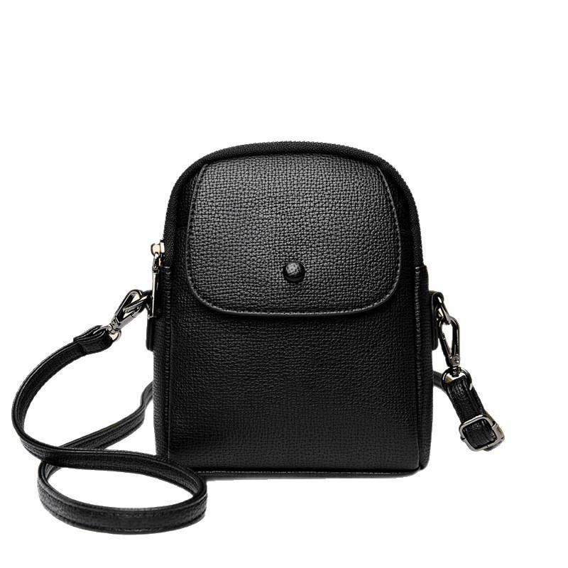 Mobile phone bag women's crossbody bag 2025 new foreign style small bag fashionable simple casual versatile soft leather shoulder bag