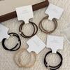 Two High-elasticity Heart-shaped Hair Bands, Leather Bands, Women's Hair Ties, Elegant Ponytail Leather Covers and Hair Ties
