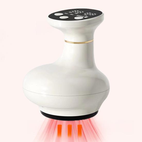 Electric Gua Sha Device LED Display USB Rechargeable Portable Travel Cordless Heating Vibration Massage Cupping Machine Tools
