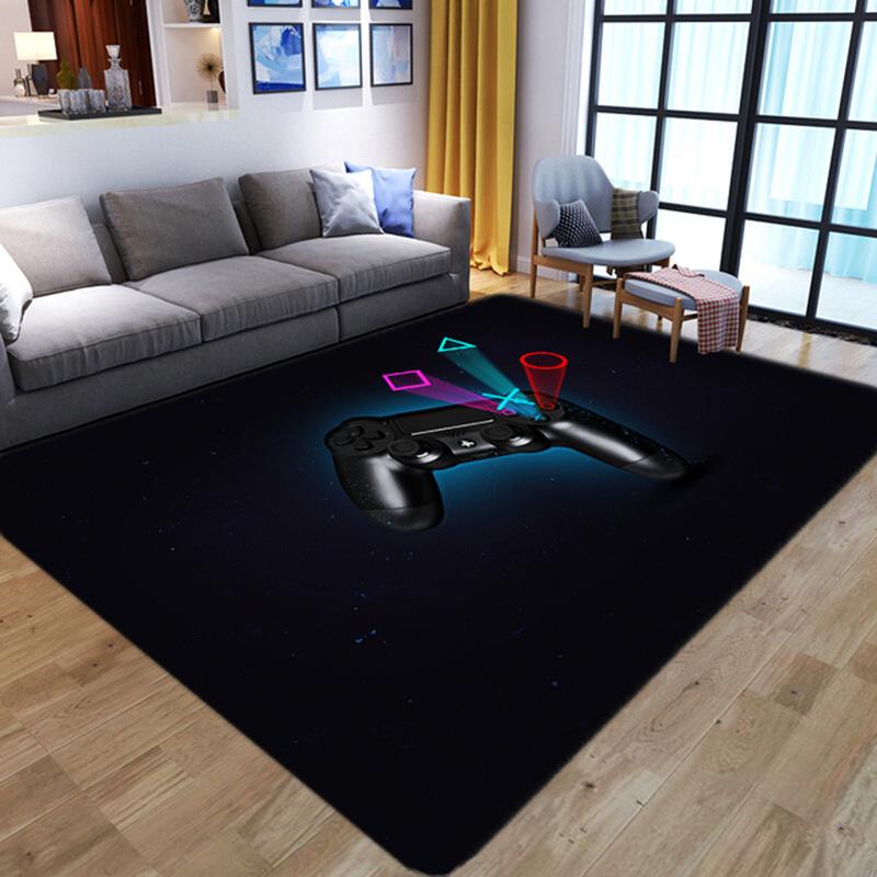 Game Console Carpet for Household Gaming Room Area Cloakroom Bedroom Bedside Soft Big Size Mats Coffee Tables Decor Foot Rug