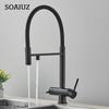 Black Grey Filtered Kitchen Faucet Water Filter Kitchen Faucets Filter Faucet Mixer Water Purification Water Drinking Water Taps