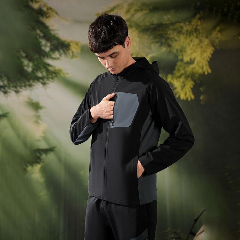 

Мужская водонепроницаемая куртка софтшелл Autumn Bird - Ветрозащитная, с капюшоном, для активного отдыха M