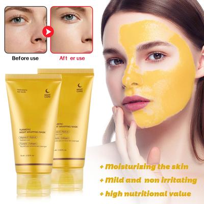 Die Peel-Off-Maske für die Nacht pflegt fahle und unebene Haut mit hydrolysiertem Kollagen und macht sie strahlend und elastisch.