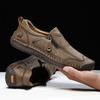 Handmade Leather Men Shoes Casual Slip On Loafers Breathable Leather Shoes Men Flats Fashion Moccasins Tooling Shoes Plus Size