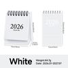 2026 New Year Mini Desk Calendar English Children's Desktop Planner Office Desk Assessories Pocket Notepad