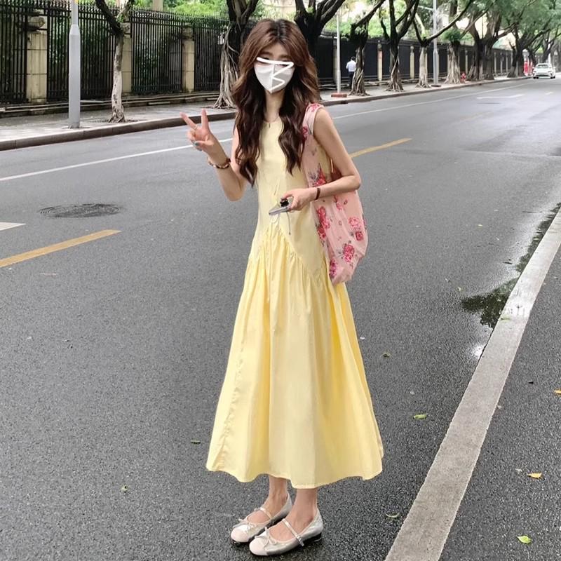 French Sleeveless Summer Tea Party High-End Maxi Dress for Women - 2025 New Style