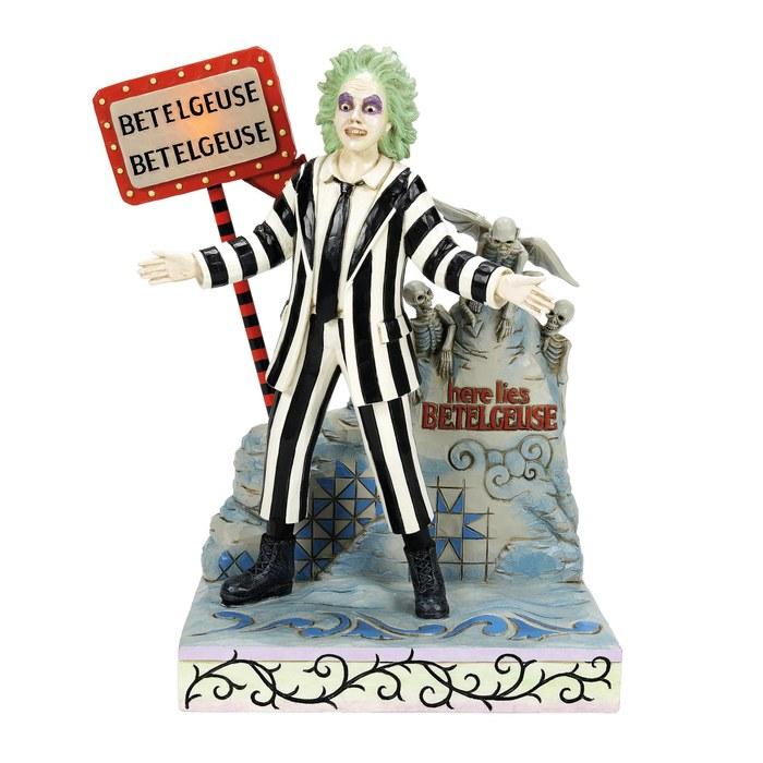 JIM SHORE Beetlejuice LED Sign & Gravestone 6016175 Multicolor W18xH25xD10.7cm