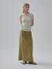 MOAT Pigment String Maxi Skirt (Olive Green)