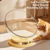 S/L/XL Space Capsule Cat Bed Transparent Semi-Enclosed Cat Nest Bed with Toy Ball Four-season Style Cat Turntable Pet Supplies