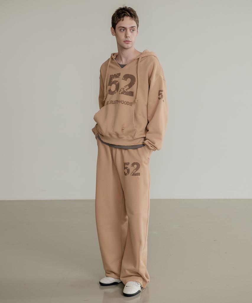 SSIN AND LEE (Unisex) Rusty Cotton Sweatpants Beige