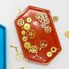 Silicone Tray Mold Coasters Mold Hexagon Epoxy Resin Casting Mold for Resin Art Home Decor Silicone Jewelry Box Mold