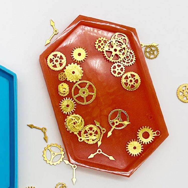 Silicone Tray Mold Coasters Mold Hexagon Epoxy Resin Casting Mold for Resin Art Home Decor Silicone Jewelry Box Mold