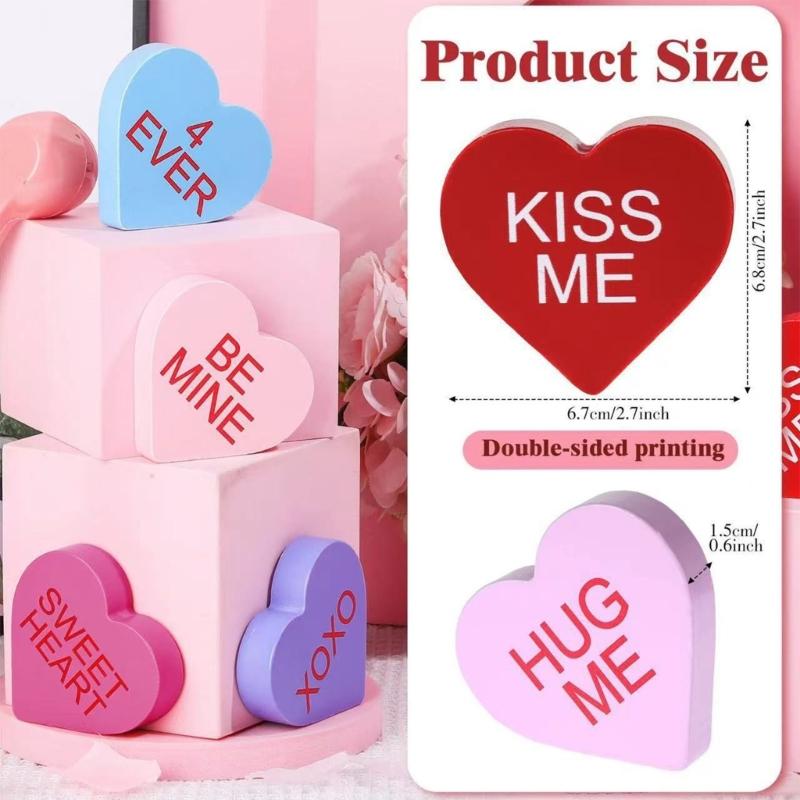 Modern Design Heart Craft Ornament Set Portable Foam Board Ideal for Home Office and Festival Event Decors