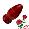 Riesiger Analplug Dildo PVC Buttplug Rot Großer Analdilatator Stimulieren Vagina Anus Sexspielzeug für Frauen und Männer
