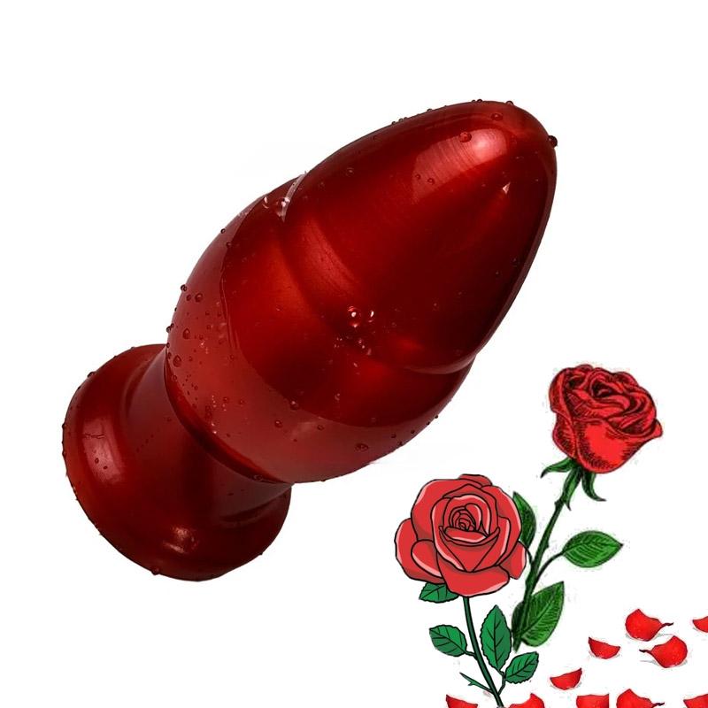 Dop anal imens, dildo din PVC, dop anal, dilatator anal mare roșu, stimulare vaginală a anusului, jucării sexuale pentru femei și bărbați