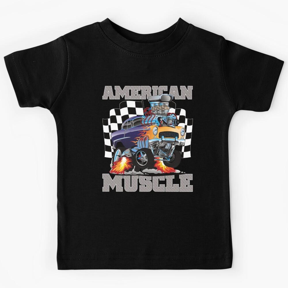Muscle Cars High Performance Race Car Street Machine Kids T-Shirt 100
