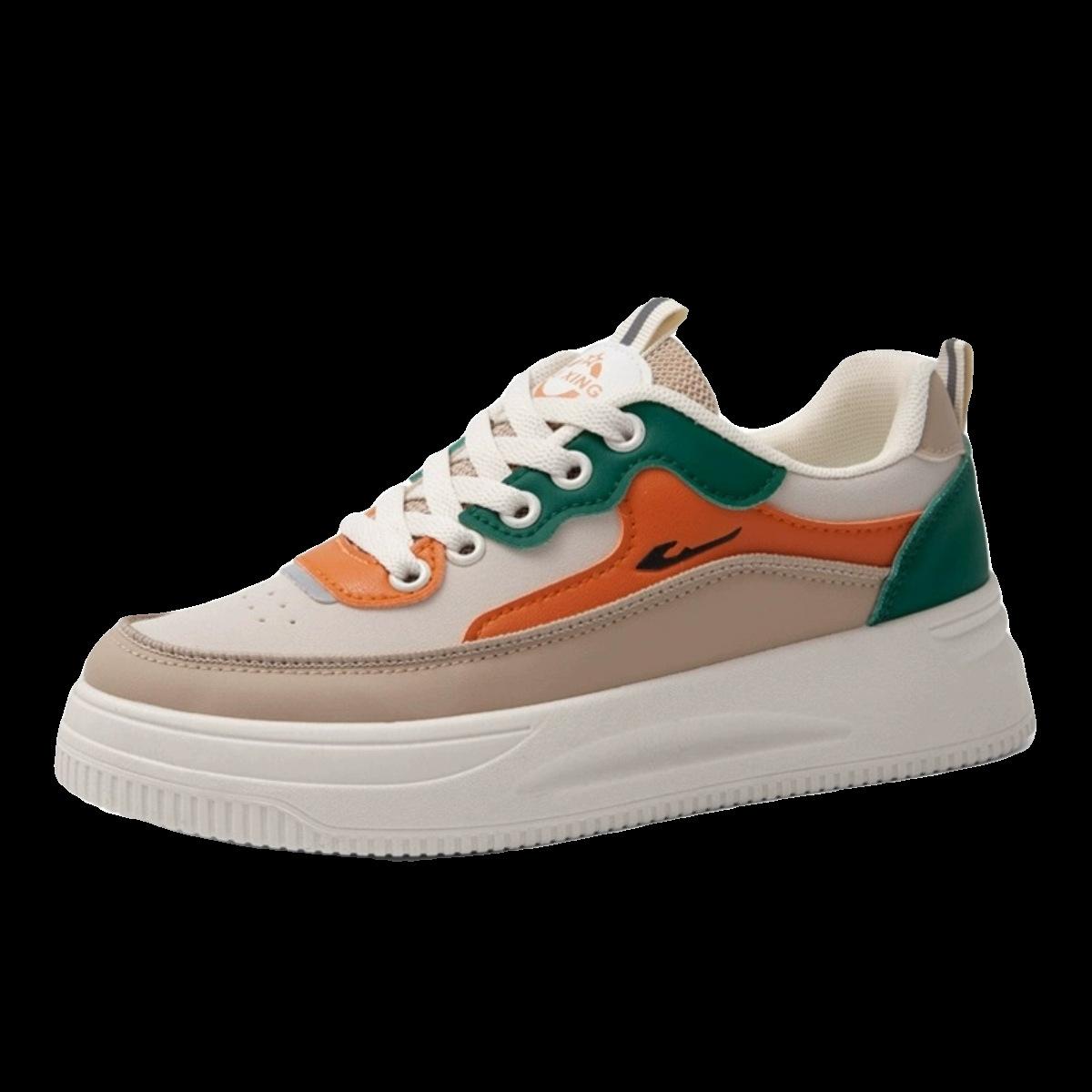 

2025 shoes women s summer new little white shoes women s shoes popular board shoes breathable thick-soled mesh student sports net shoes 40 оранжевый