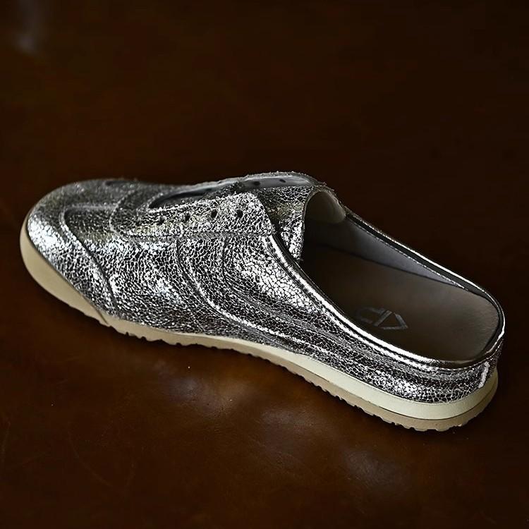 . Silver half-drag women's shoes, wear bag head cool women's shoes, summer new rest women's shoes