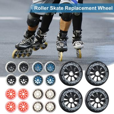 4 sada koleček pro inline brusle 90/100/110 mm náhradní kolečka pro brusle s ložisky Vnitřní venkovní kolečka pro kolečkové brusle