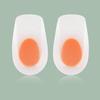 White Blue Self-Adhesive Shock-Absorbing U-Shaped Heel Pad Insole