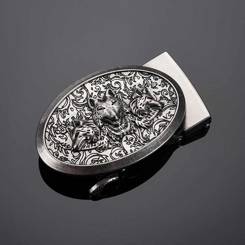 

Чоловічий ретро-шкіряний ремінь з автоматичною пряжкою зі сплаву китайського дракона