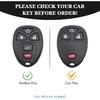 For Chevrolet Key Fob Cover, Soft TPU Protection Car Key Case Compatible with Chevy Suburban Tahoe Traverse Buick Enclave Cadillac Escalade GMC
