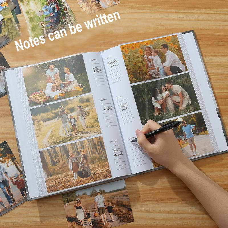 6-inch 300 Pockets Print Cover Photo Album Creative Picture Storage Scrapbooking Album 4x6inch Picture Kids Family Memory Album