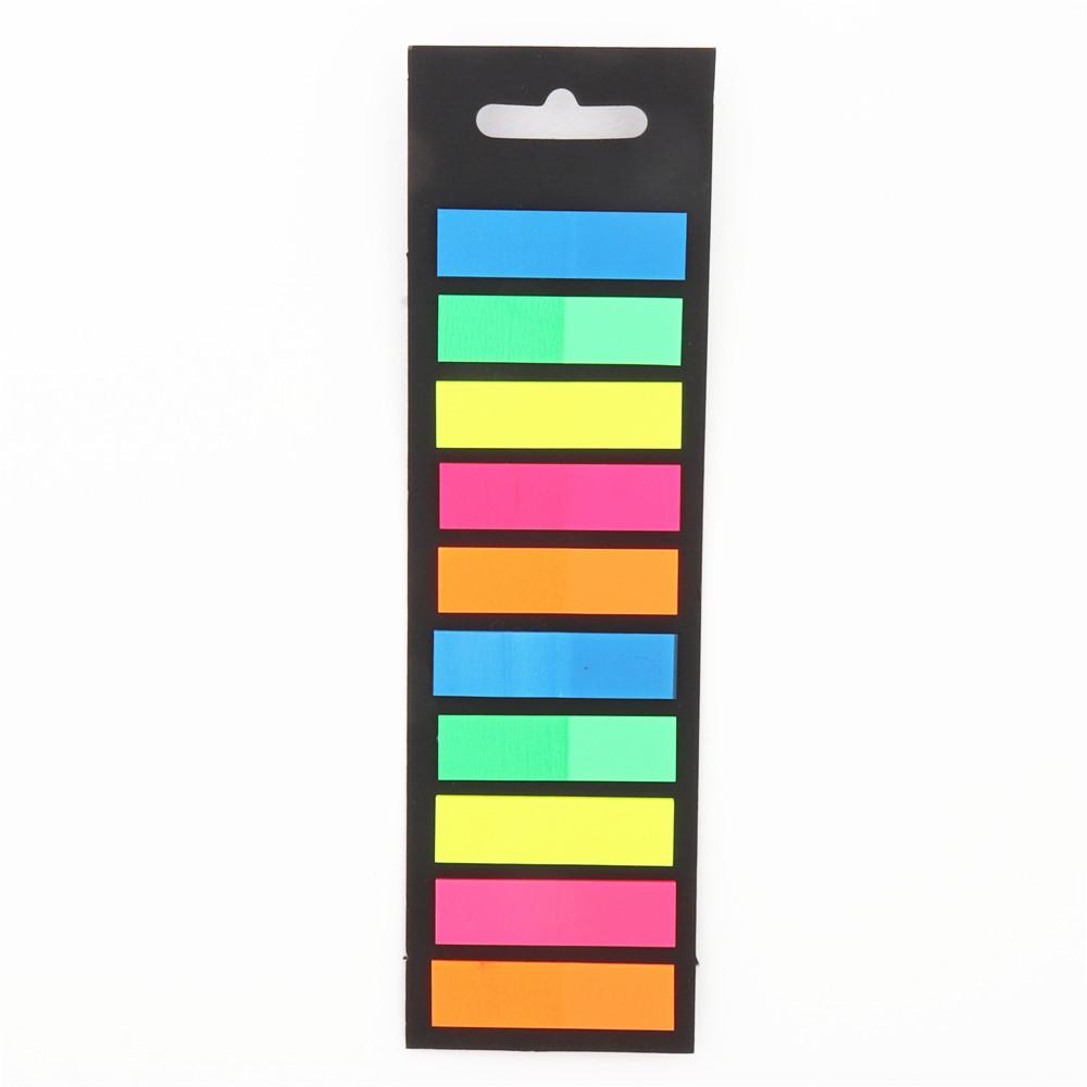 200 Sheets PET Page Markers Sticky Index Tabs Bright Colors Arrow Flag Tabs For Book Annotation Writable School Office Supplies
