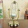 Metal Copper Art Rotating Hourglass Ornament Advanced Sense Timer Creative Gift Handicraft Quicksand Ornament