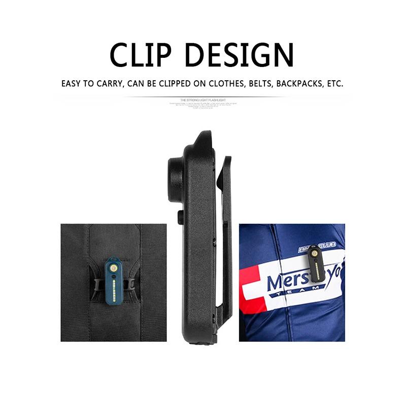 Mini Led Flashlight Multifunctional Portable Pocket Keychain Light Warning Safety Torch Bike Tail Lamp Outdoor Camping Lantern