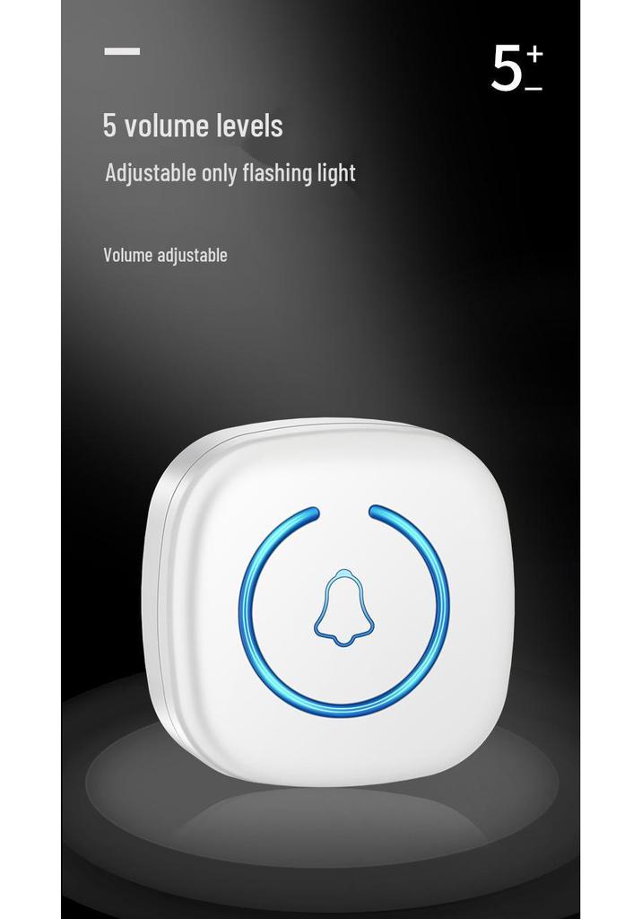 Split-Type Wireless Smart Doorbell with Motion Sensor and Dual Chimes