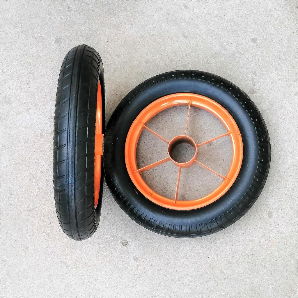 300-10 Solide Industrielle Sackkarrenräder, 206 Löcher, 104 Lager Lenkrollen, Flacheisen Bergbau Räder