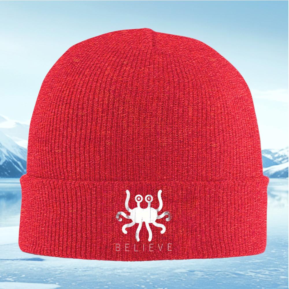 

Flying Spaghetti Monsterbelief text Men Women Unisex Knitted Hat Beanie Pullover Cap Winter Thermal Warm Christmas Outdoor Cyc