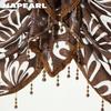 1PC NAPEARL European Jacquard Lightweight Fabric Valance Bead Border Curtain Head for Bedroom Living Room Window Decoration Home Decor