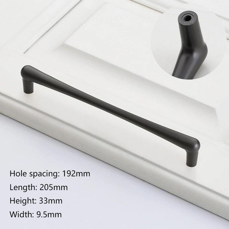 23mm-205mm Modern Cabinet Handle Furniture Hardware Handle Gold Kitchen Cabinet Drawer Knob Handles For Kitchen Cabinets