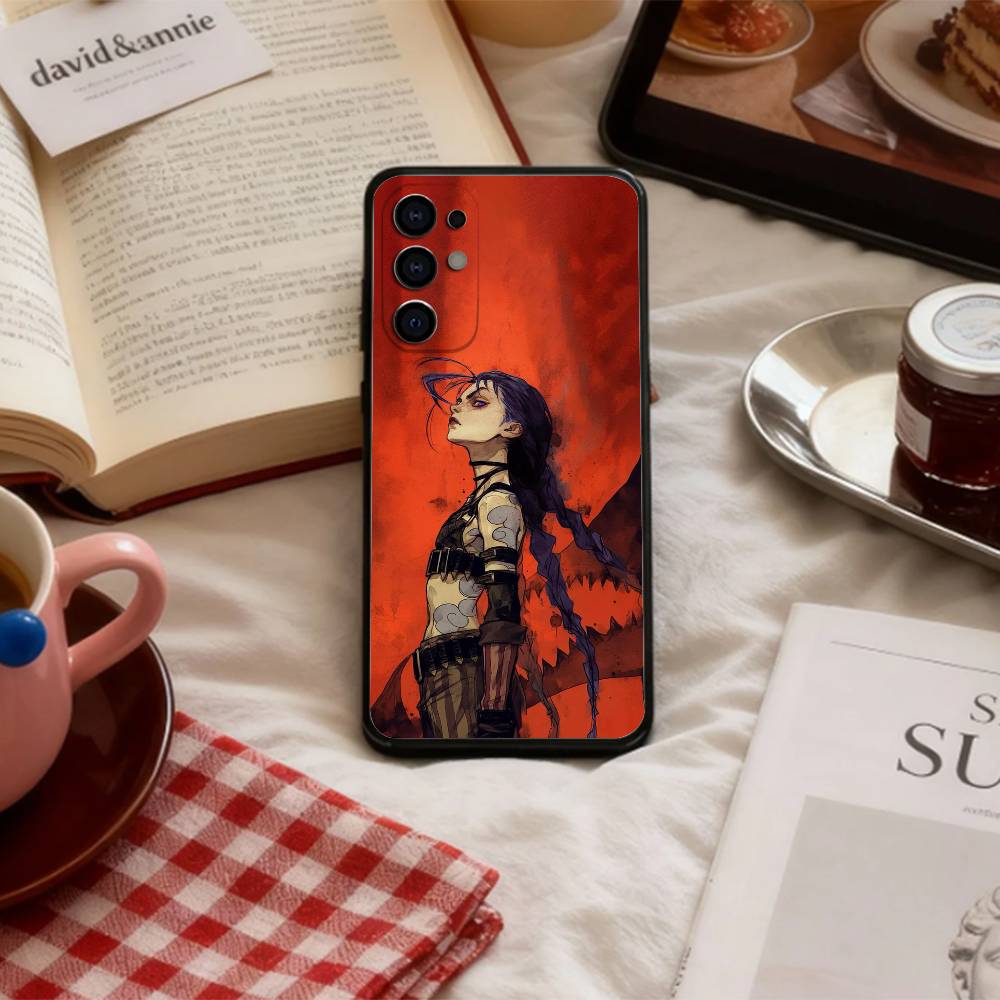 

F-Fashion J-JiNxES G-Game Cool Phone Case For Samsung S 25,24,23,22,30,21,10,9,Ultra,Plus,Lite,FE,4,5 G Soft Black Case Samsung S225G