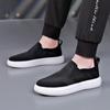 Designer New Shoes for Men Air Mesh Casual Shoes Summer Breathable Flat Skateboard Shoes Cool Black Slip-on Loafers