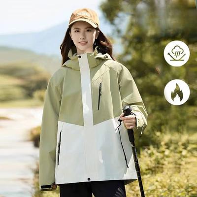 New Autumn and Winter Jackets for Men and Women, Three-in-one Two-piece Set, Windproof, Waterproof, Thickened, Warm Mountaineering Clothing