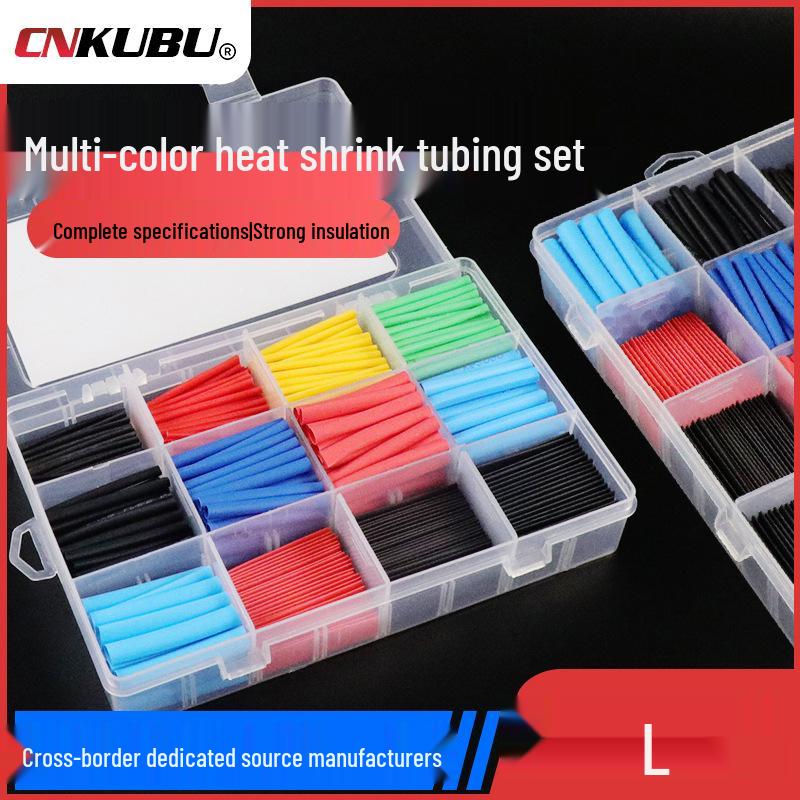 530pcs Color Heat Shrink Tubing Set: Waterproof, Flame Retardant, 2x Insulation Wire Protection