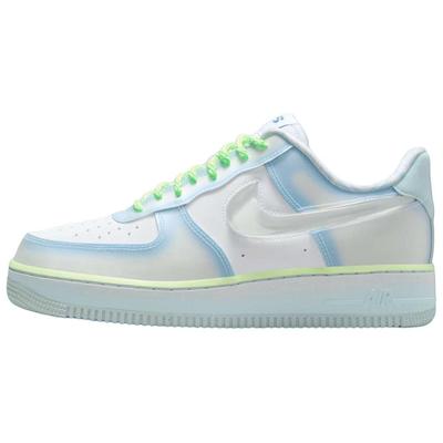 Serena Williams Design Crew X Air Force 1 07 Psychic Blue Women Sneakers White Clear Glacier-Blue HJ4399-400