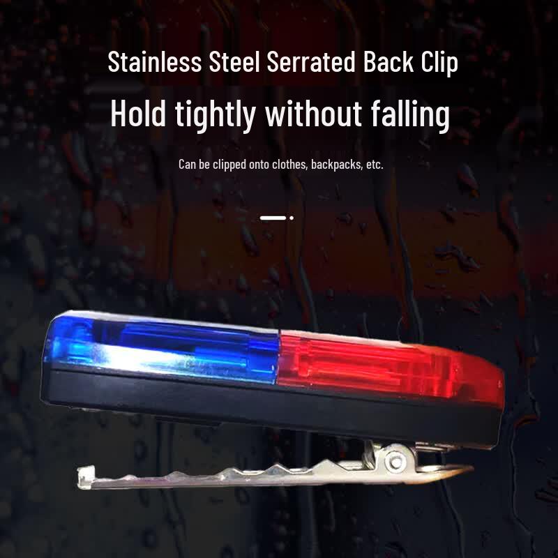 Xuantu Rechargeable Red & Blue LED Shoulder Safety Light