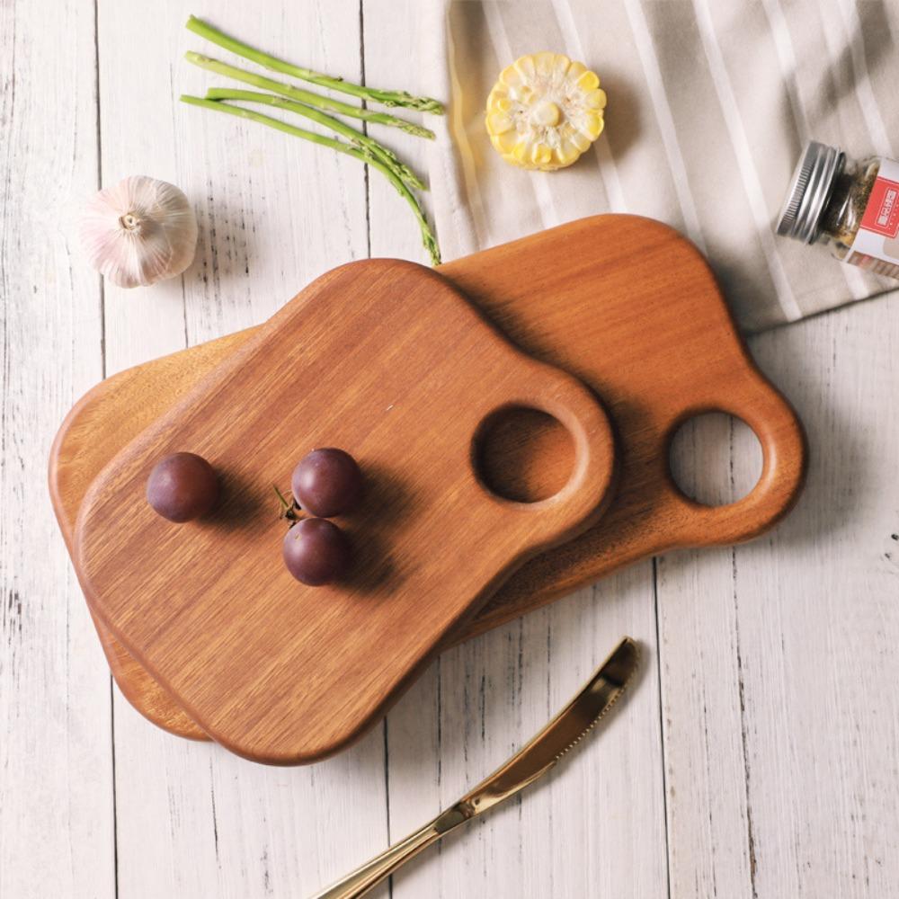 Thickened Bread Board Solid Wood Fruit Chopping Board Household Steak Tray  Dining Room