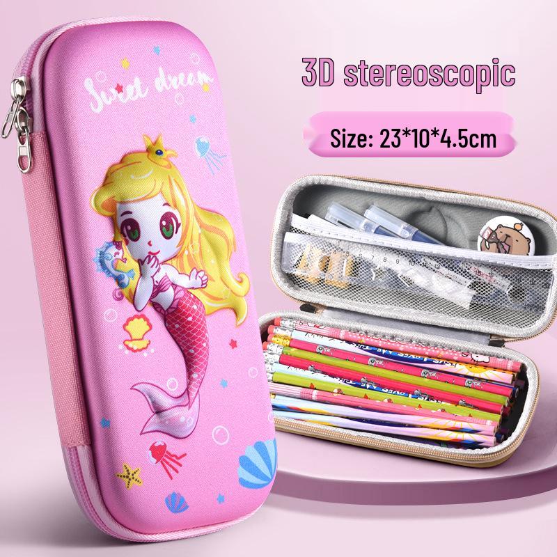 Large 3D Cartoon Pencil Case for Primary School Students